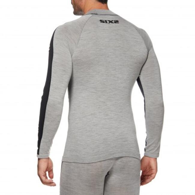 Six2 Maglia Termica Moto Wool Grey Unisex